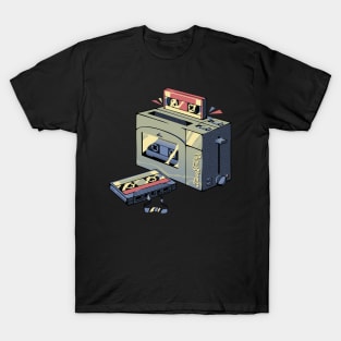 Toaster Tape Vintage Music by Tobe Fonseca T-Shirt